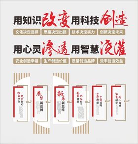 科技知识文化宣传标语墙