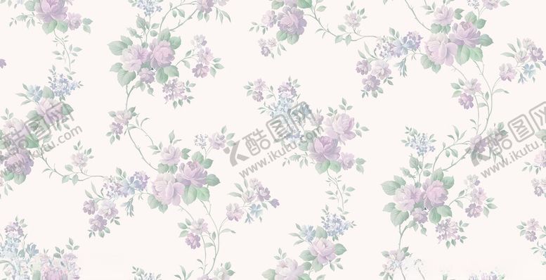 编号：47718711172235068186【酷图网】源文件下载-淡紫色花卉图案背景