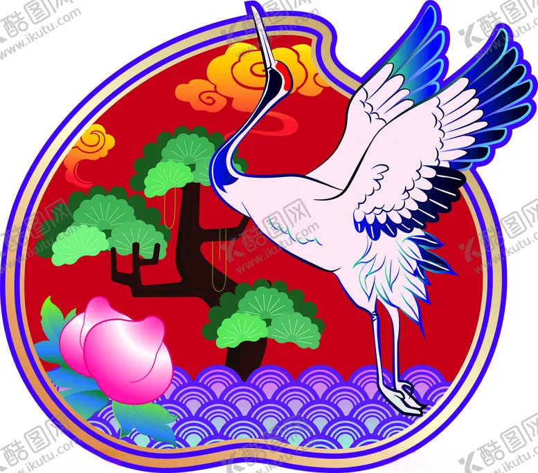 编号：90528902220429098250【酷图网】源文件下载-松鹤延年