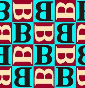 大牌字母巴宝莉立体字