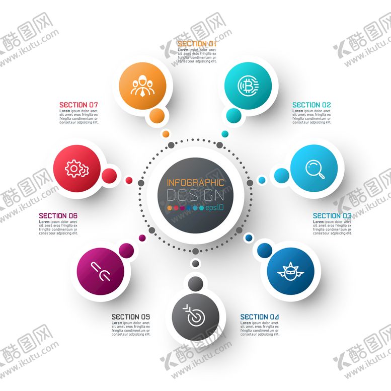 信息图表PP结构功能区标签区分