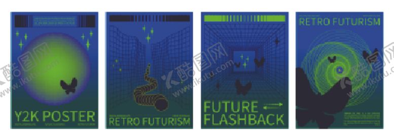 编号：92041404082354194276【酷图网】源文件下载-千禧风赛博朋克科幻海报