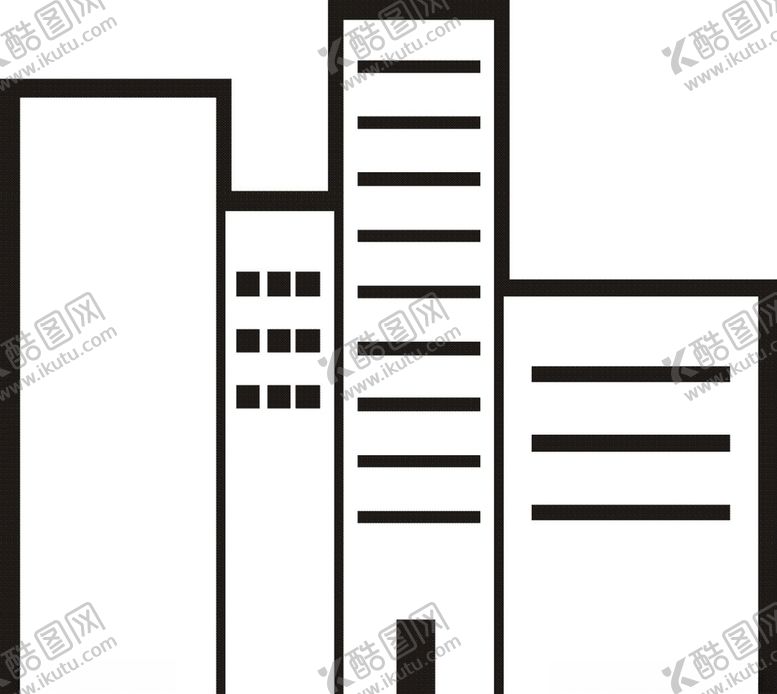 编号：49349907060033474088【酷图网】源文件下载-建筑房屋剪影-11