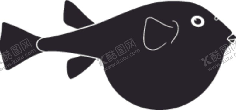 编号：77558107080221189656【酷图网】源文件下载-海洋生物系列河鲀