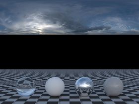 C4D天空贴图HDR贴图hdri背景三维建模晚霞
