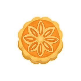 手绘月满中秋月饼促销展架