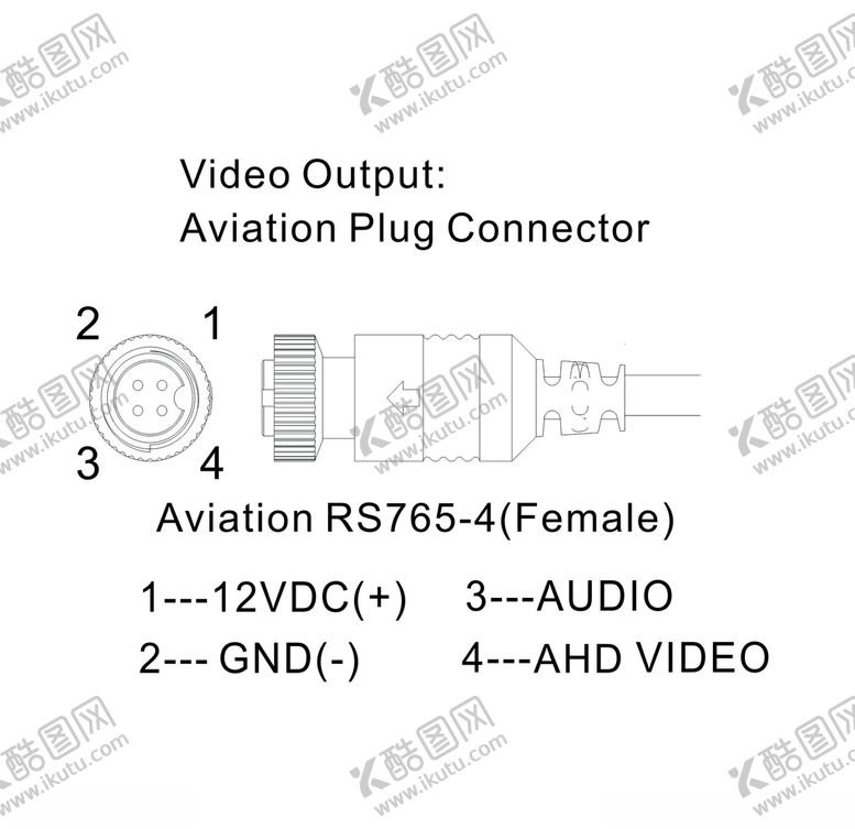 编号：43731610210355169049【酷图网】源文件下载-视频输出线航空头接口线英文