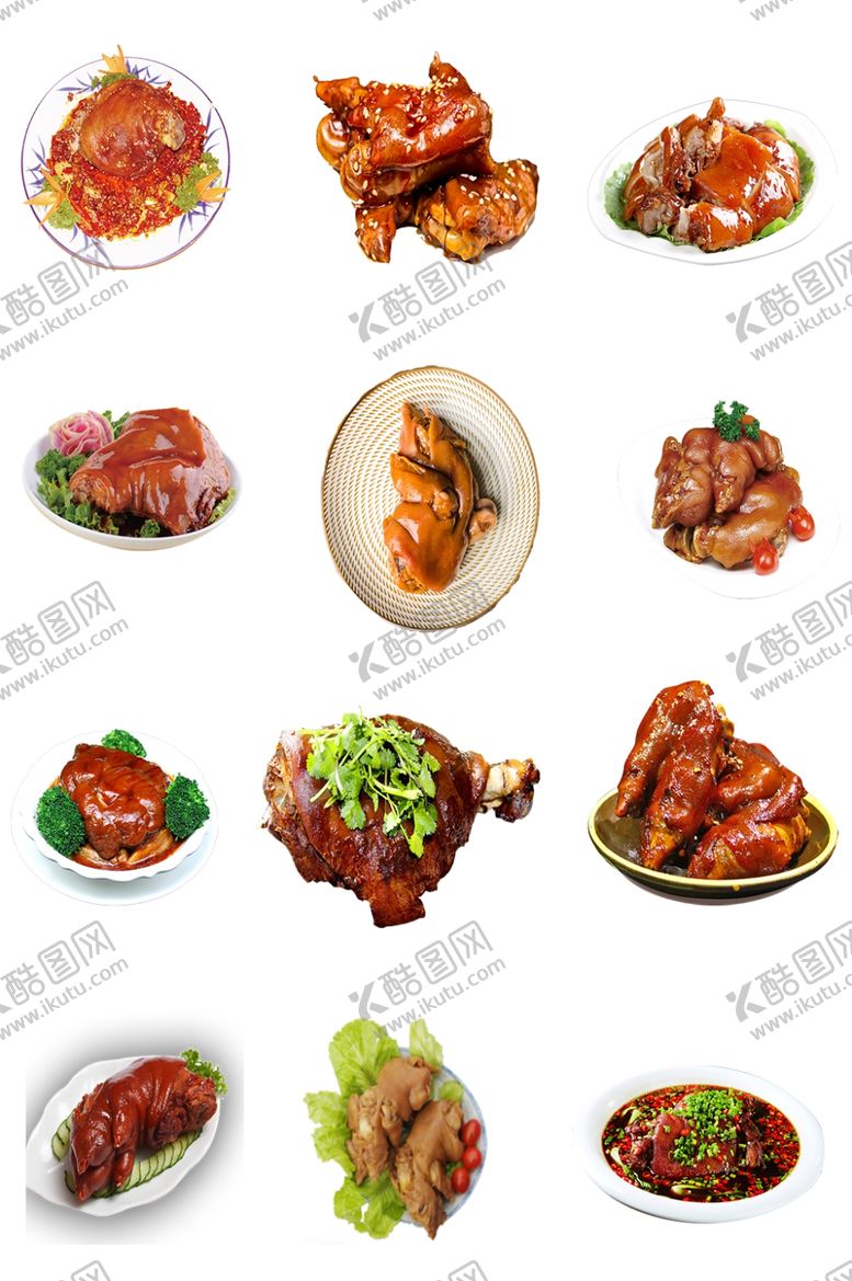 编号：18601206240035435375【酷图网】源文件下载-卤猪脚美食素材