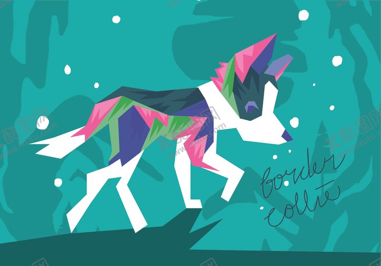 编号：82071610131358497155【酷图网】源文件下载-抽象狗