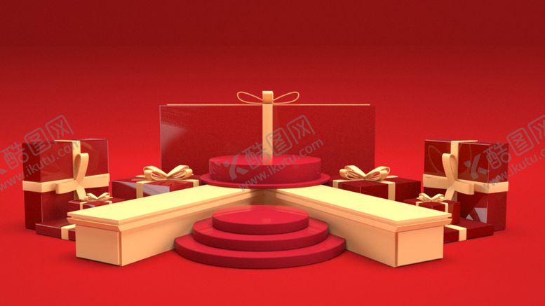 编号：52722109221717502103【酷图网】源文件下载-圣诞C4D场景