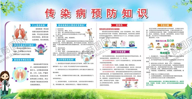 编号：91732501170032145333【酷图网】源文件下载-传染病展板