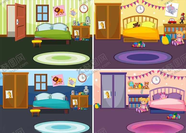 编号：67267809230657165307【酷图网】源文件下载-卡通房间