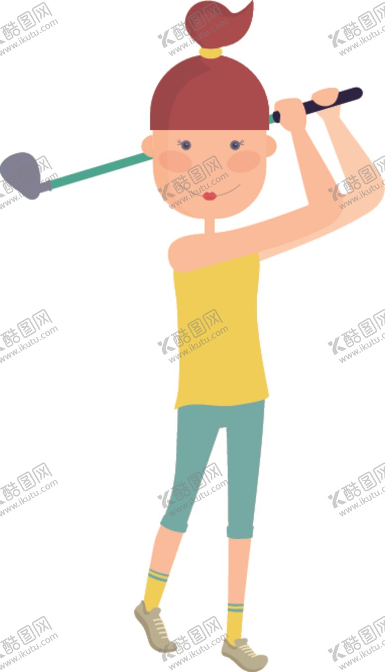 编号：82858306261926366878【酷图网】源文件下载-卡通运动人物