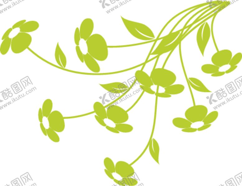 编号：47145609210212333588【酷图网】源文件下载-手绘植物小花朵EPS矢量图