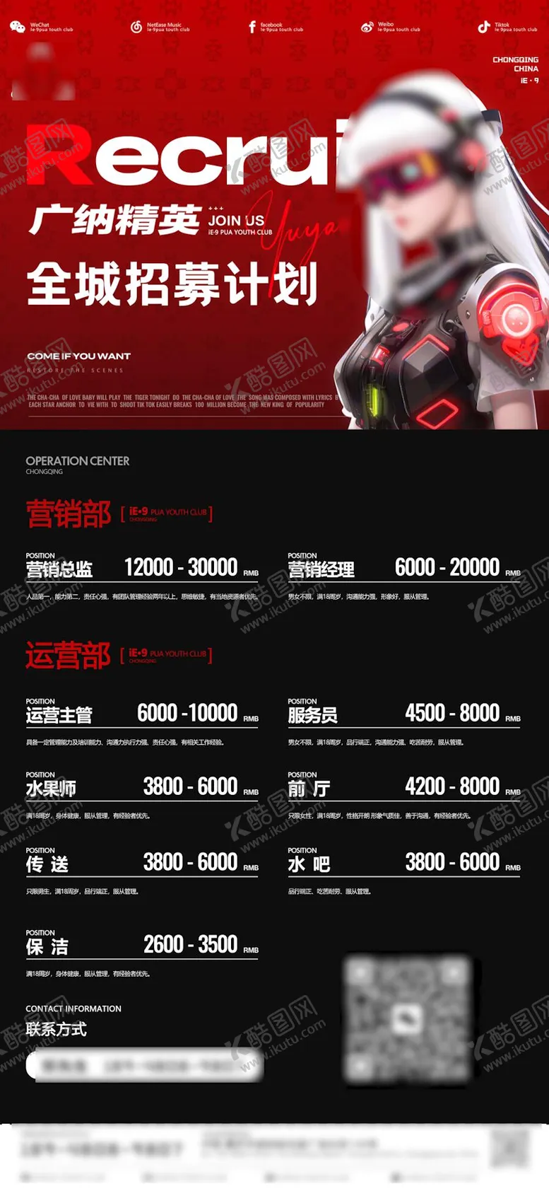 编号：30455502011556061192【酷图网】源文件下载-海报夜店酒吧招聘