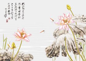3D花背景墙