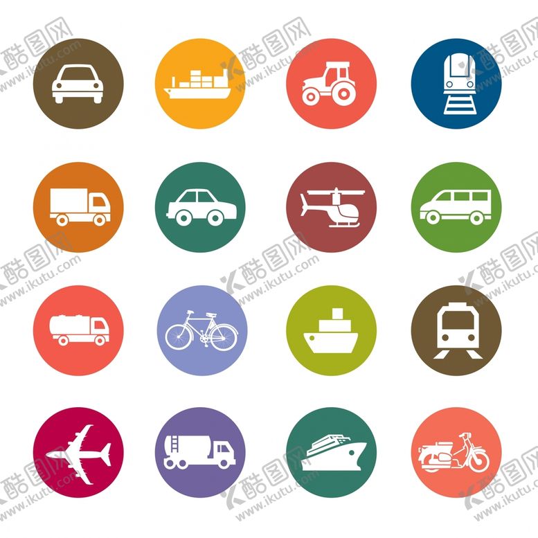编号：31463701260224223622【酷图网】源文件下载-交通工具图标