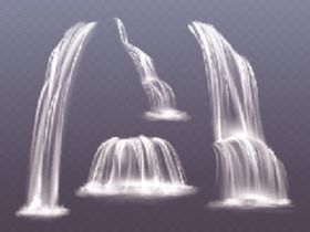 瀑布高山流水水流免扣