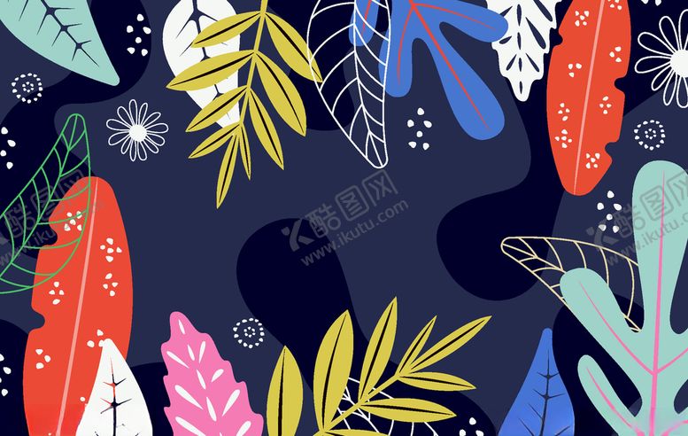 编号：43676509110934353771【酷图网】源文件下载-叶子背景