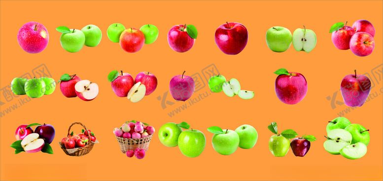 编号：69678004161406489084【酷图网】源文件下载-多彩苹果展示