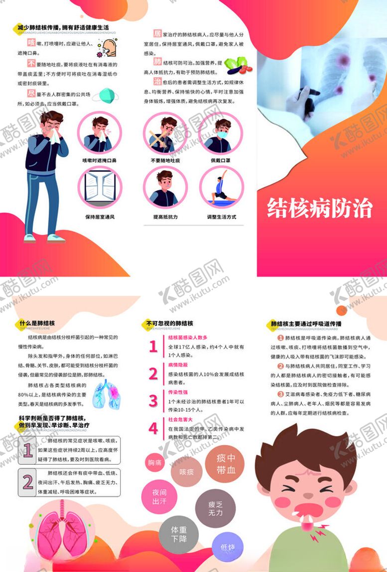 编号：85031111021452214020【酷图网】源文件下载-结核病防治三折页