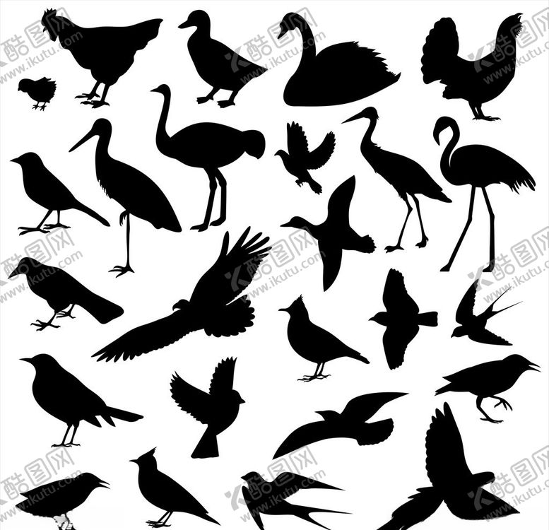 编号：98754709190106186455【酷图网】源文件下载-动物剪影