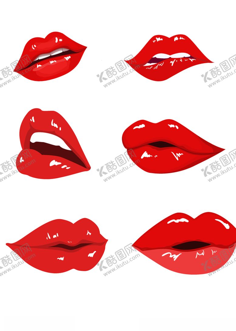 编号：99794009250517596180【酷图网】源文件下载-西瓜红嘴唇口型嘴型