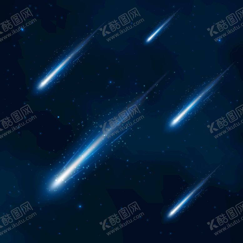 编号：79252210262204583216【酷图网】源文件下载-矢量流星背景