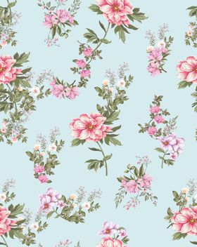 小碎花水彩花大花大牌