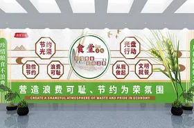 食堂餐厅文化墙设计