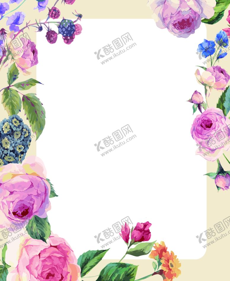 编号：41015501131317142834【酷图网】源文件下载-花素材边框