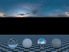 C4D天空贴图HDR贴图三维建模写实环境MAX