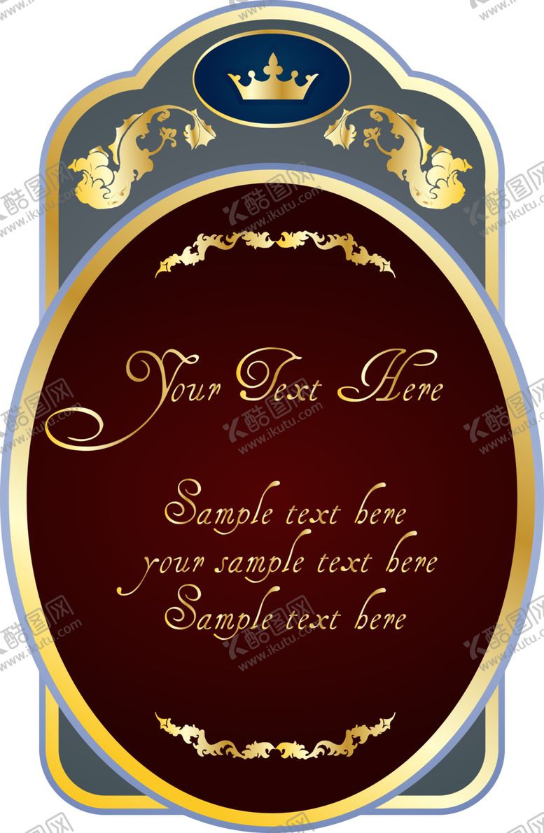 编号：47840106161415302630【酷图网】源文件下载-欧式花纹标签