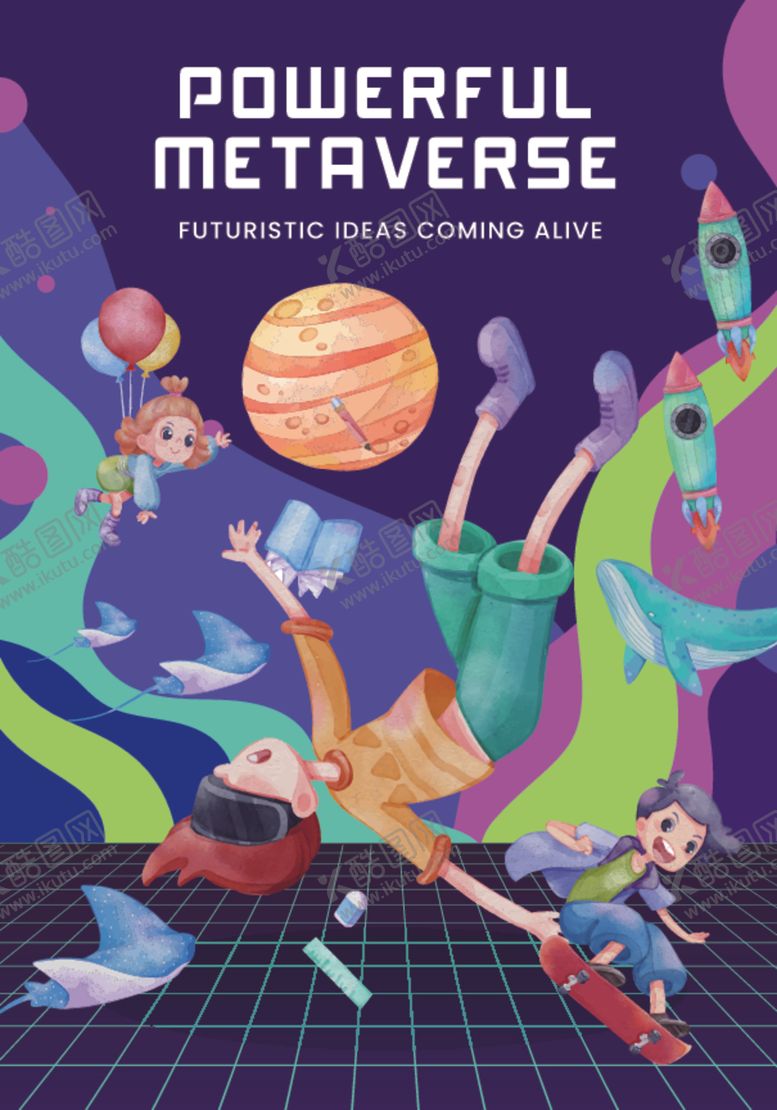 编号：58504904211810281409【酷图网】源文件下载-多样卡通人物场景插画图片