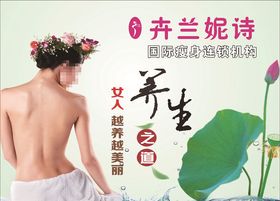 美体减肥养生海报