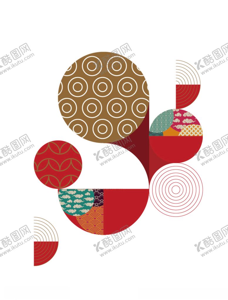 编号：78005609191516252994【酷图网】源文件下载-中式元素拼接构成