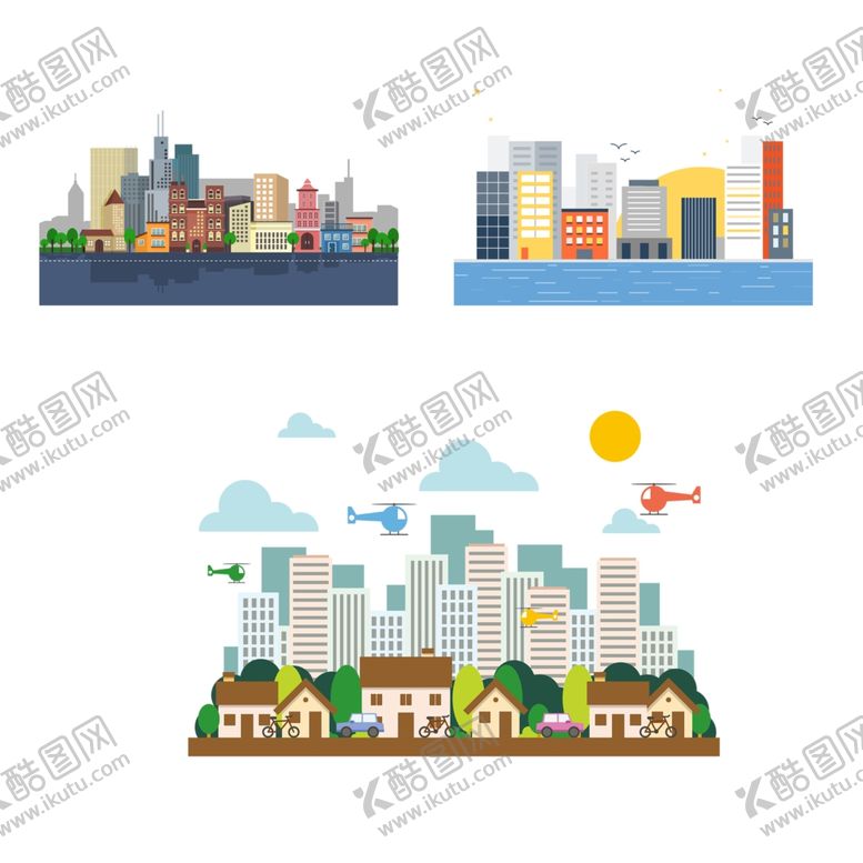 编号：51084210282240061177【酷图网】源文件下载-卡通城市