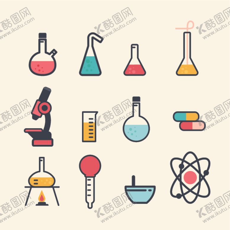 编号：49843707131224531135【酷图网】源文件下载-化学实验主题插画