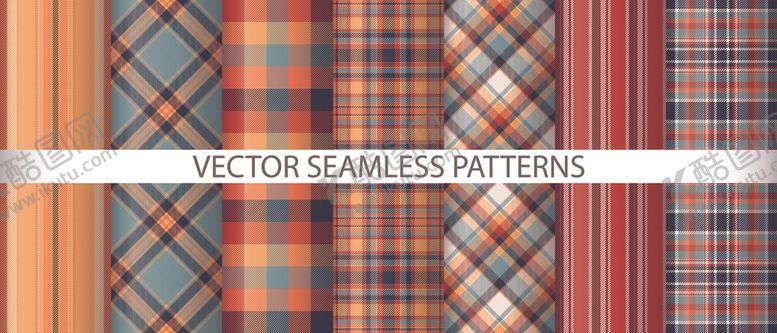 编号：24151309221930307712【酷图网】源文件下载-多彩条纹格子图案素材