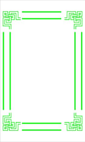 绿色中国风纹理边框矢量
