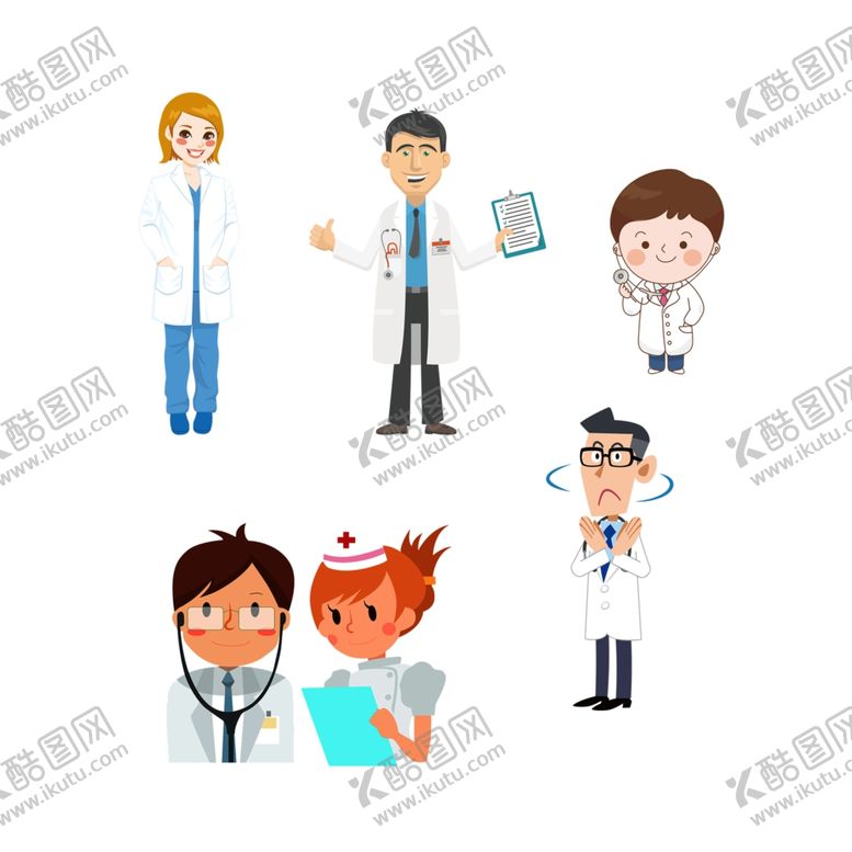 编号：43922409202055135270【酷图网】源文件下载-卡通医生