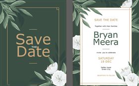 婚礼日期预告邀请函