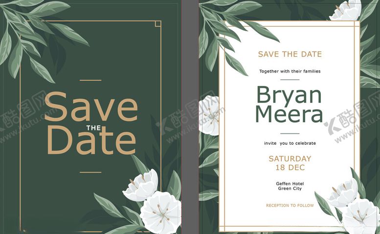 编号：76448704011018017941【酷图网】源文件下载-婚礼日期预告邀请函