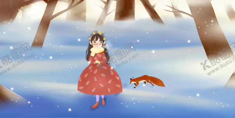 编号：50489309260416036820【酷图网】源文件下载-森林女孩