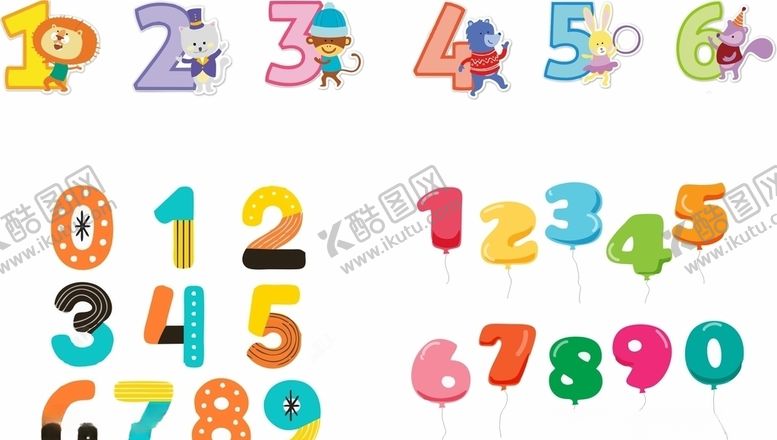 编号：46534109180639257514【酷图网】源文件下载-卡通数字