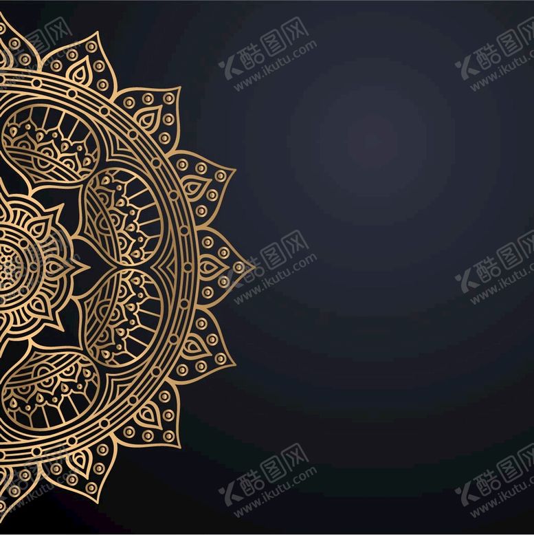 编号：92317809280705043426【酷图网】源文件下载-金色古典花纹