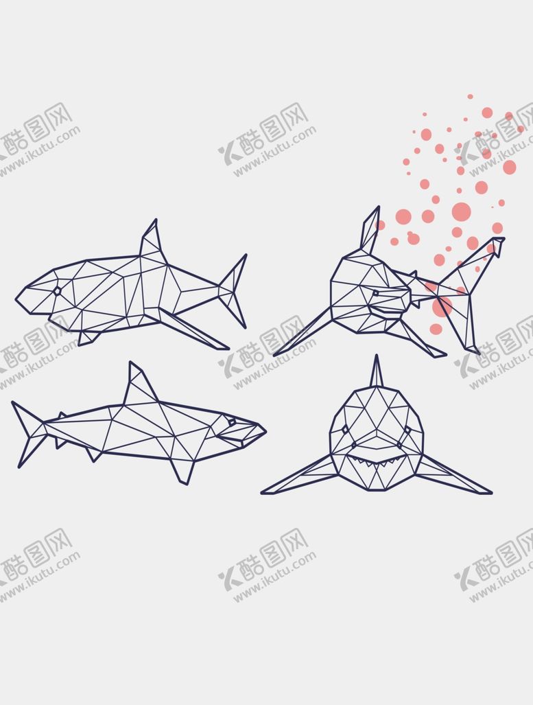 编号：58173506231507346492【酷图网】源文件下载-鲨鱼简笔画