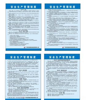 地产建设集团安全生产管理制度牌