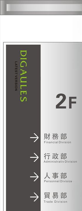 楼层提示牌