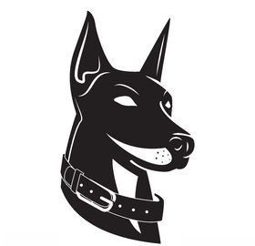 杜宾犬印花图案